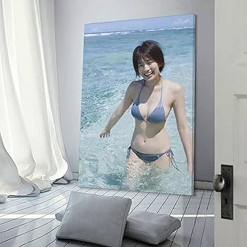 Amazon.co.jp: 佐藤美希 キャンバスアートポスター 水着写真ポスター